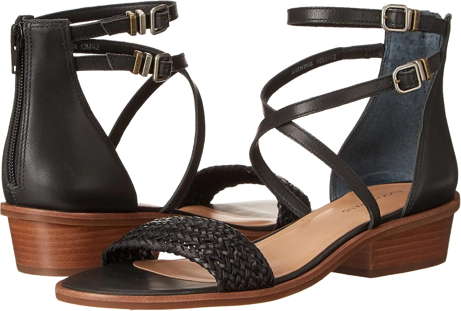Lucky Brand Women's Skippir Ankle Strap Sandal Heeled
