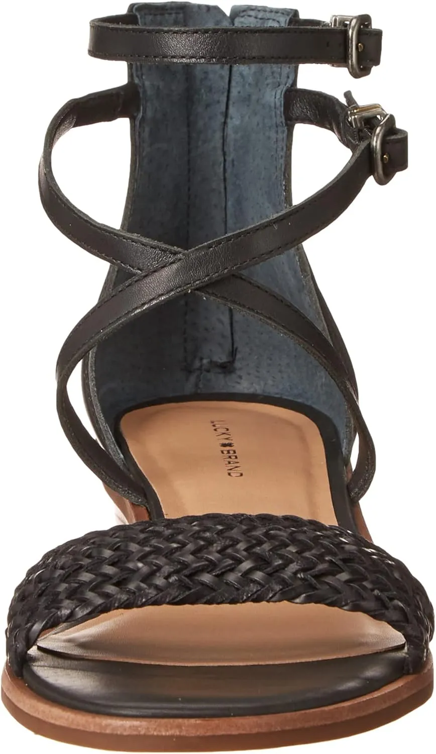 Lucky Brand Women's Skippir Ankle Strap Sandal Heeled