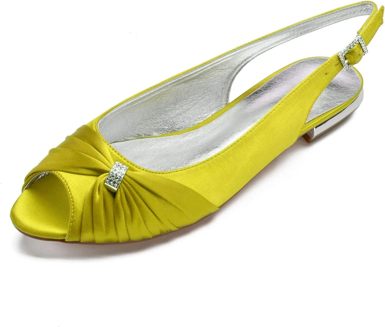 Luxury Satin Bridal Pumps - 2cm Comfort Heel Wedding Shoes with Cushioned PU Lining & Flexible Rubber Sole | EU 36-44|