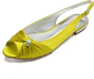 Luxury Satin Bridal Pumps - 2cm Comfort Heel Wedding Shoes with Cushioned PU Lining & Flexible Rubber Sole | EU 36-44|