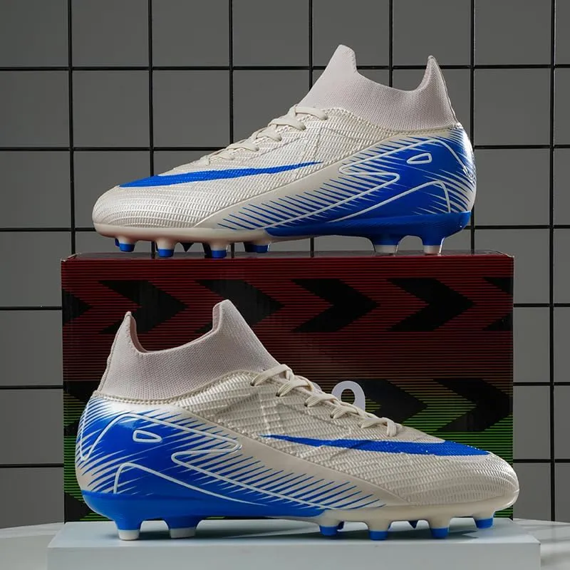 Men's Soccer Cleats Professional Football Boots High-Top Comfortable Breathable Outdoor Indoor Athletic Futsal Training Sneaker