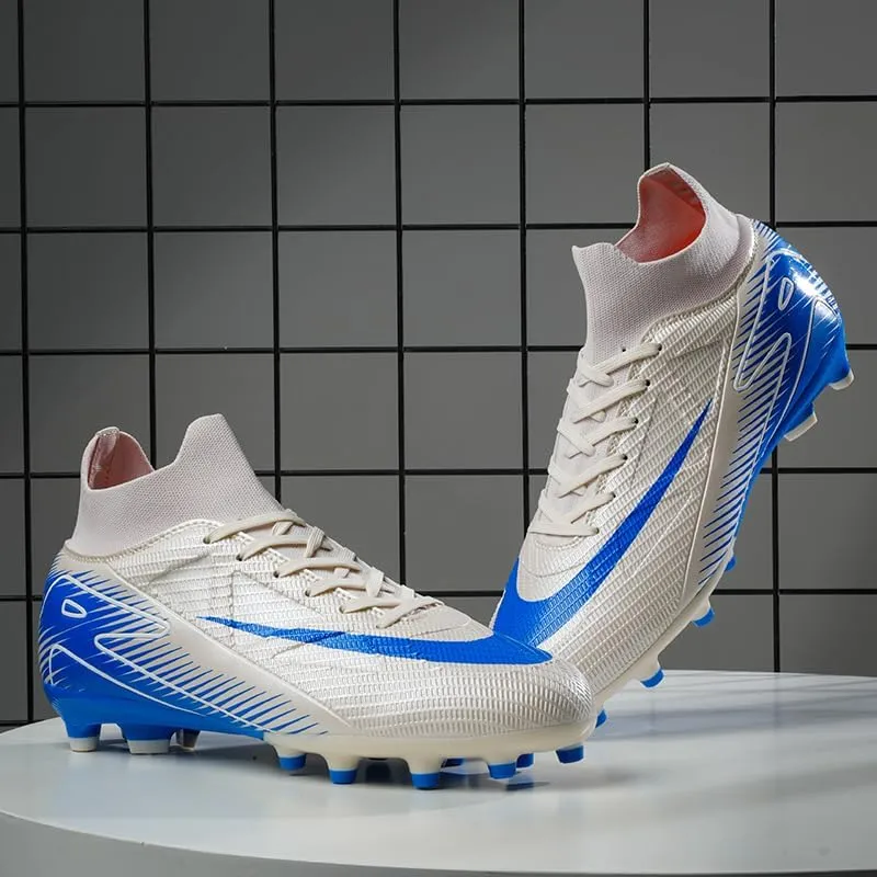 Men's Soccer Cleats Professional Football Boots High-Top Comfortable Breathable Outdoor Indoor Athletic Futsal Training Sneaker