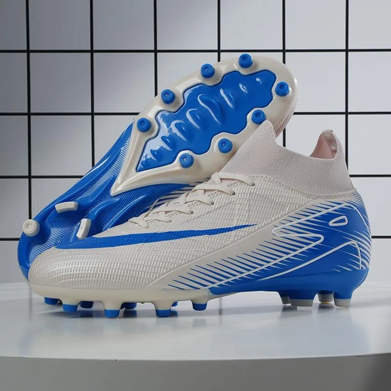 Men's Soccer Cleats Professional Football Boots High-Top Comfortable Breathable Outdoor Indoor Athletic Futsal Training Sneaker