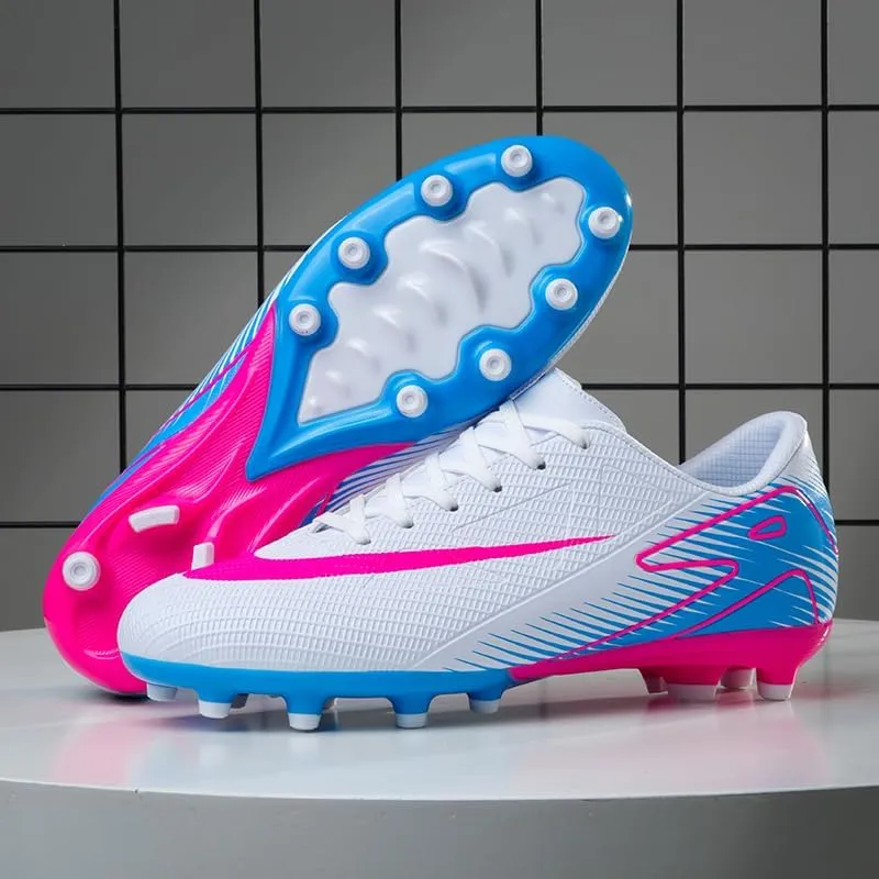 Men's Soccer Shoes Football Cleats High-Tops Lace-Up Non-Slip Spikes Indoor Outdoor Sports Athletic Baseball Lacrosse Sneaker