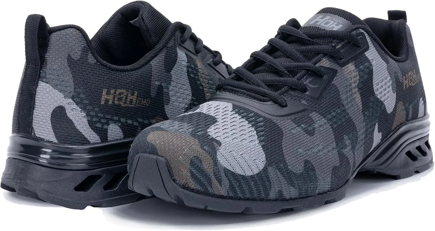 Men's Trail Running Shoes Fashion Hiking Walking Sneaker Lightweight Tennis Cross Training Shoes Size 7-12