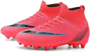 Men's Womens Soccer Shoes Football Cleats High-Tops Lace-Up Non-Slip Spikes Indoor Outdoor Sports Athletic Baseball Lacrosse Sneaker