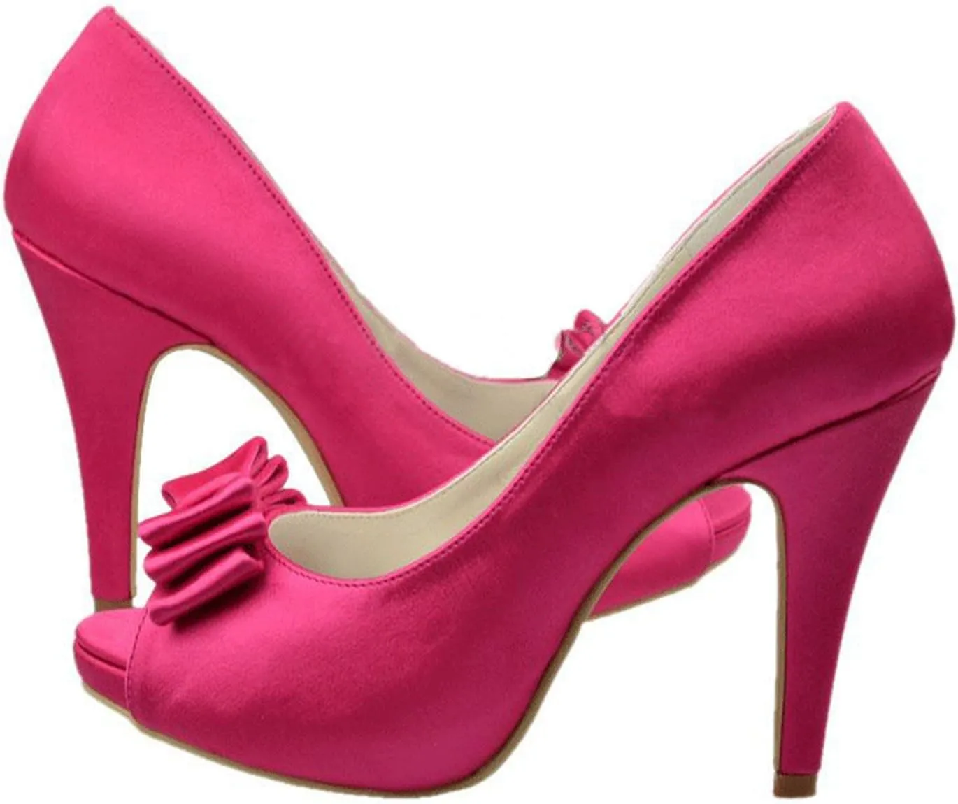 Minishion Girls Womens Peep Toe Stiletto High Heel Bridal Wedding Evening Sandals