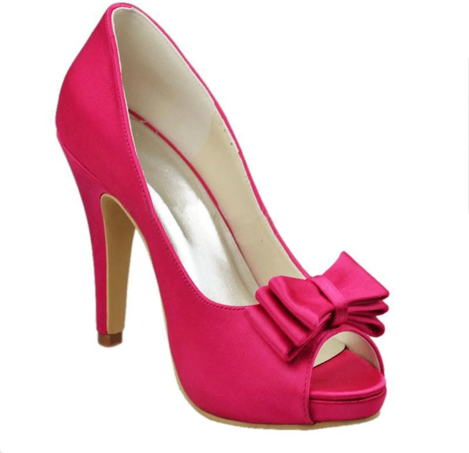 Minishion Girls Womens Peep Toe Stiletto High Heel Bridal Wedding Evening Sandals