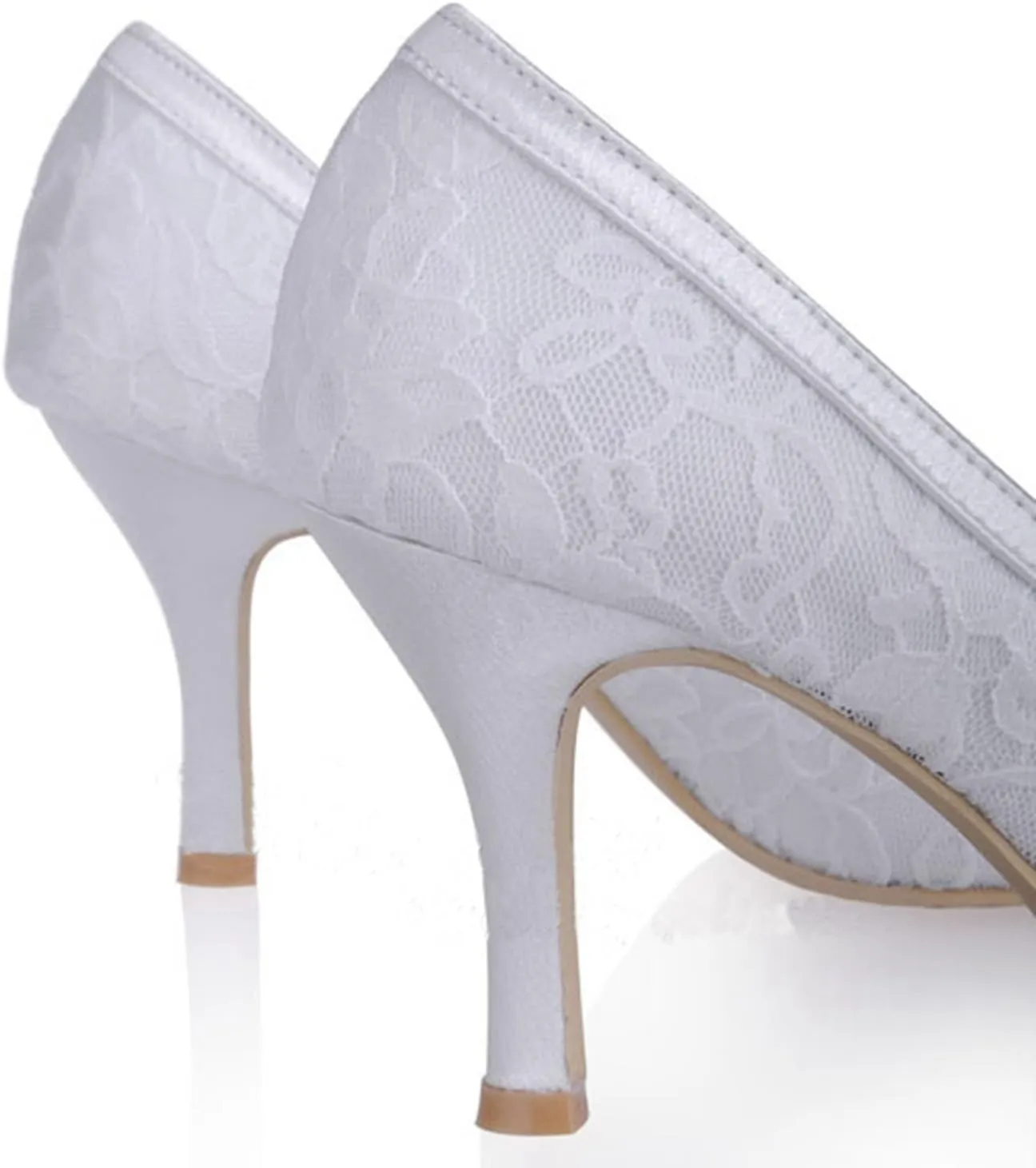 Minishion Womens MZ565 Peep Toe High Heel Rhinestone Bridal Wedding Satin Shoes Sandals