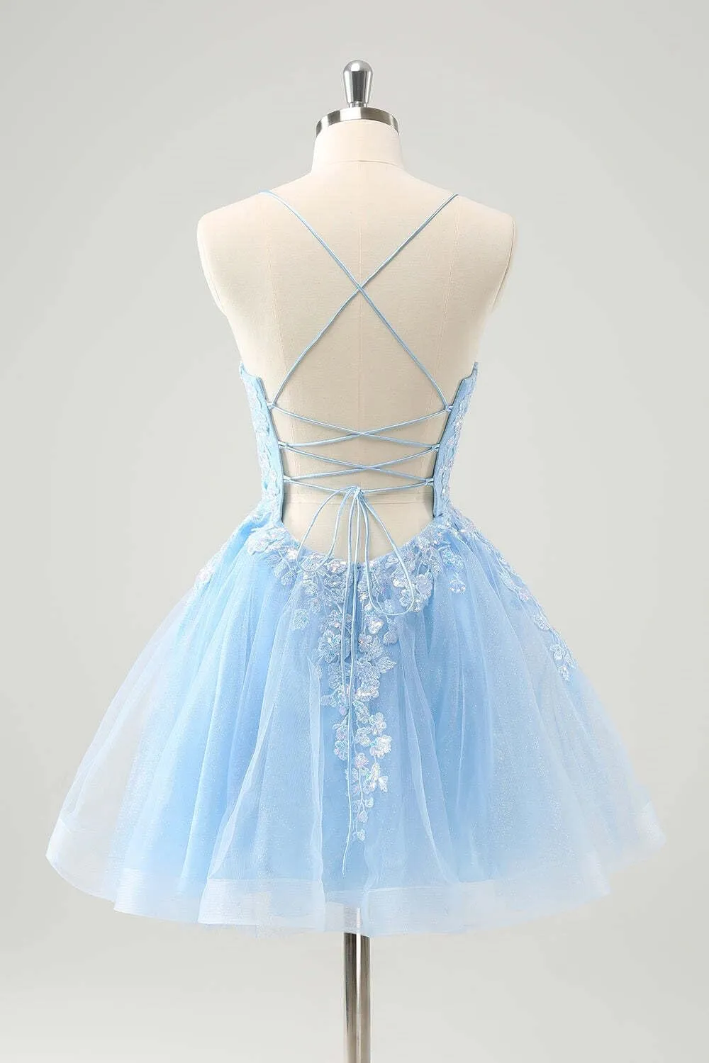 MllesReve Tulle Homecoming Dresses Teens Lace Beaded Party Dress Juniors Short Prom Dresses