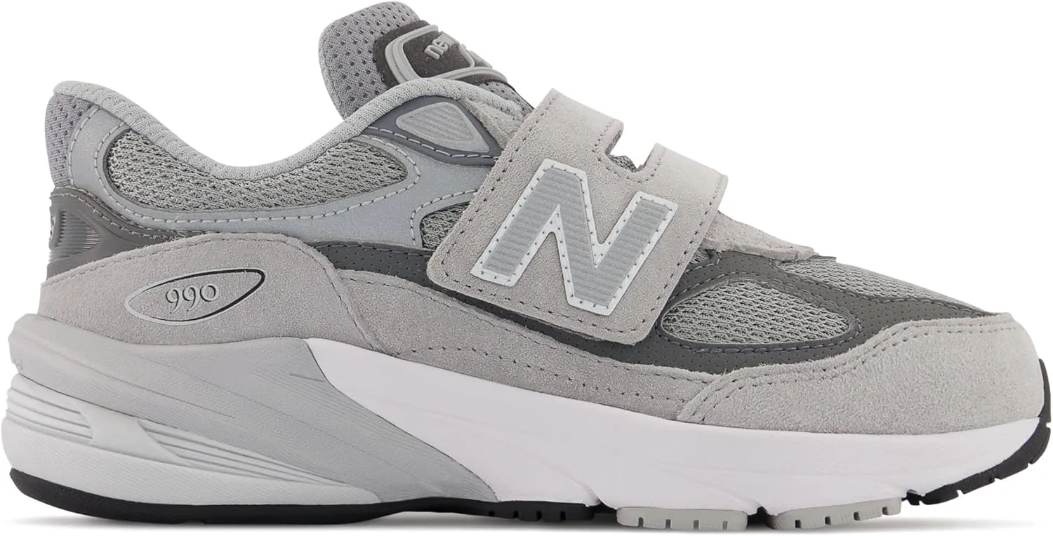 New Balance Kids' 990 V6 Hook and Loop Sneaker
