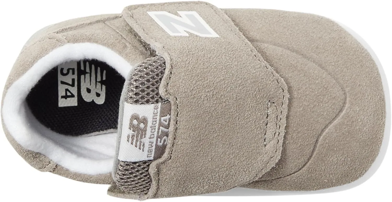 New Balance Unisex-Baby 574 V1 Hook and Loop Crib Sneaker