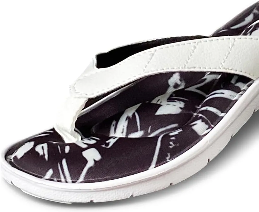 NORTY - Womens Memory Foam Footbed Sandals - Beach, Pool, Shower - Runs 1 Size Small