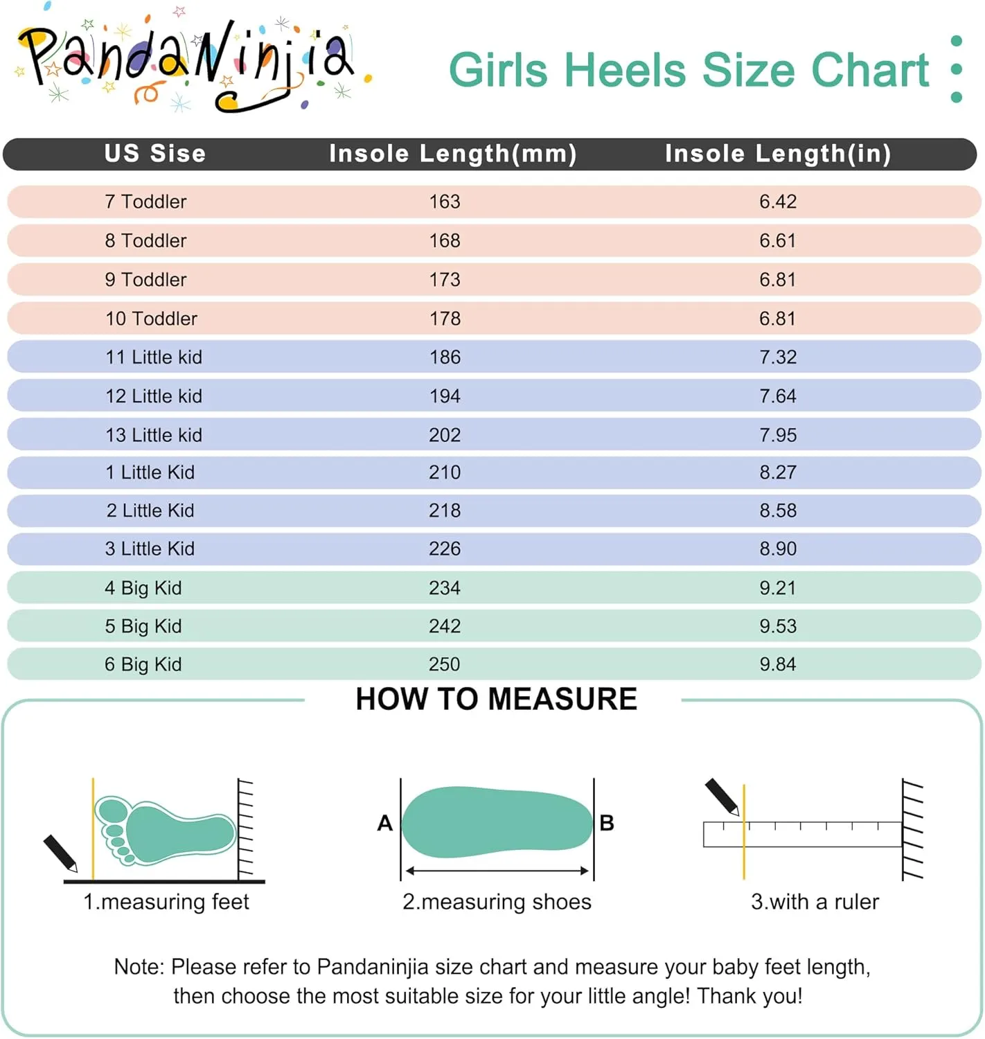 PANDANINJIA Wendy Girls Heels Dress Shoes Flower Girl Mary Jane Sandals Wedding Party Princess Shoes for Toddler Little Kid Big Kid