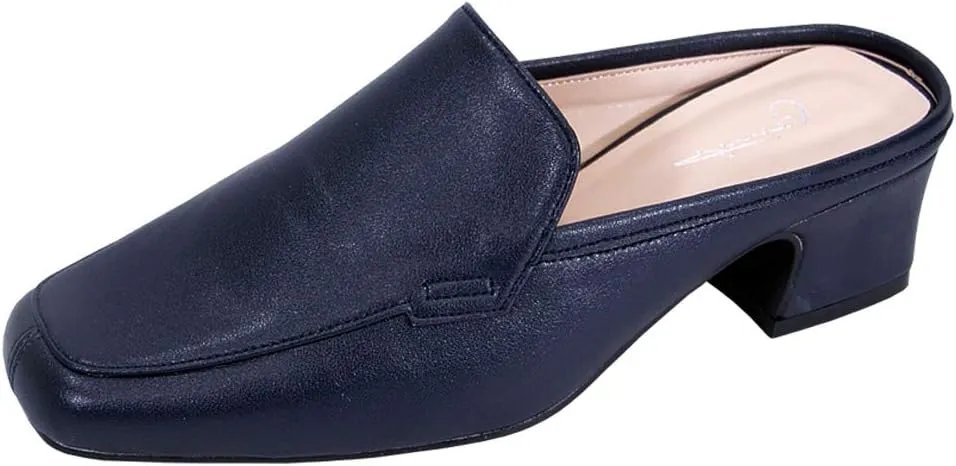 Peerage Jackie Women's Wide Width Comfort Casual Leather Mules