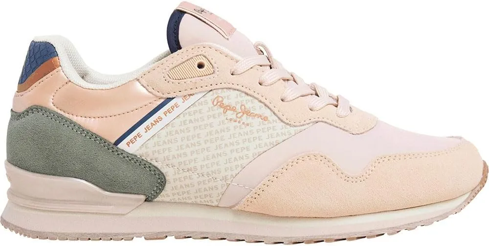 PEPE JEANS Women's Normal Sneak, Beige, 5