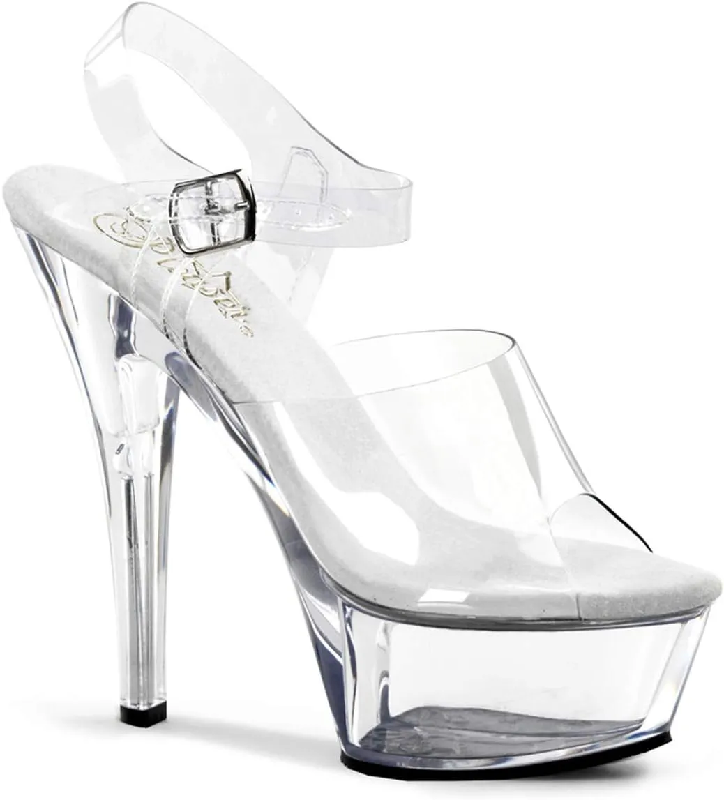 Pleaser Women's Kiss-208 Ankle-Strap Sandal