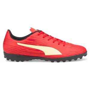 Puma Men's Rapido III Turf Training Sneaker, High Risk Red-Fresh Yellow-Chili Pepper, 12