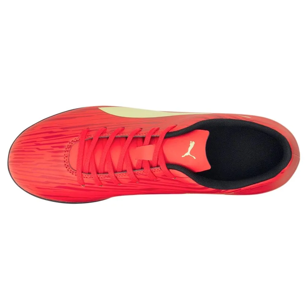 Puma Men's Rapido III Turf Training Sneaker, High Risk Red-Fresh Yellow-Chili Pepper, 12