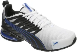 PUMA Voltaic EVO Cross Training Shoes Sneaker, Black-White-Vivid Blue SS25, 6.5 US Unisex Big Kid