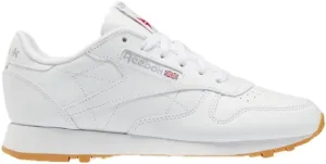 Reebok Women's Classic Leather Sneaker, Ftwwht/Pugry3/Rbkg03, 5
