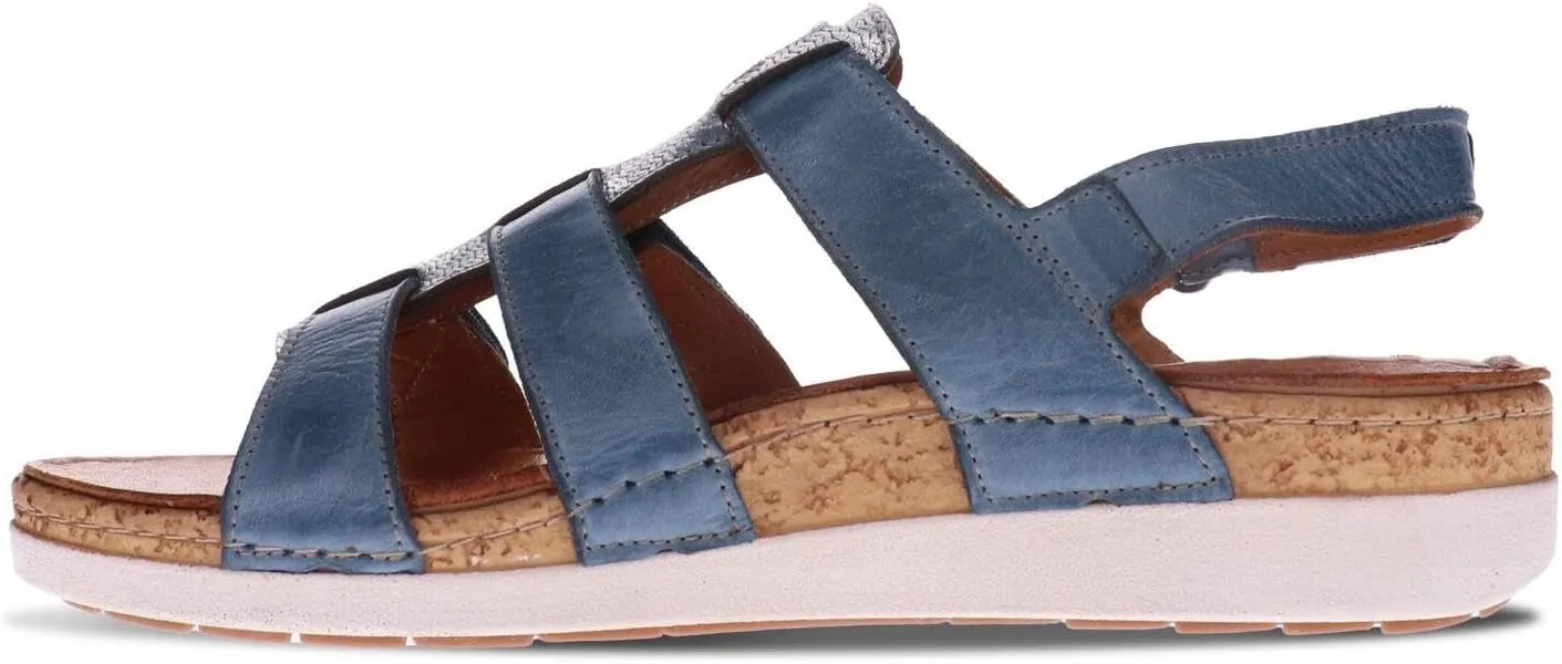 Revere Santorini 4 Womens Adjustable Strap Gladiator Sandal – Chic, Comfortable Sandal with Removable T-Bar and Arch Support