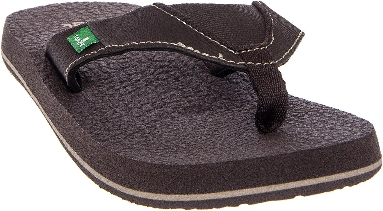 Sanuk Kids unisex-kids Root Beer Cozy Flip Flop