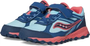 Saucony Cohesion TR14 A/C Trail Running Shoes (Little Big Kid) Sneaker, Aqua/Coral, 5.5 Wide US Unisex