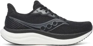 Saucony Men's Triumph 23 Sneaker, Black/White, 9