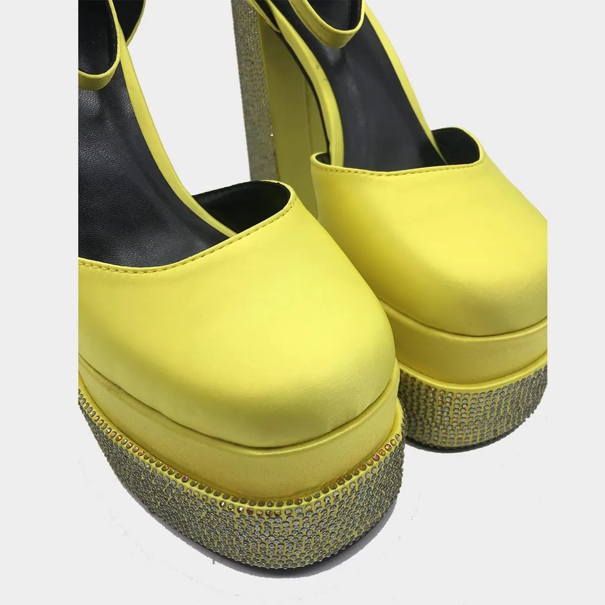 Scaoruki Women Fashion Platform Sandals Chunky High Heels
