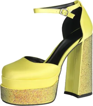 Scaoruki Women Fashion Platform Sandals Chunky High Heels