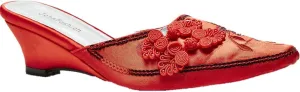 SIMPLY COUTURE Women's Low Heel Closed Toe Slingback Pumps Bowknot Comfortable Dress Shoes