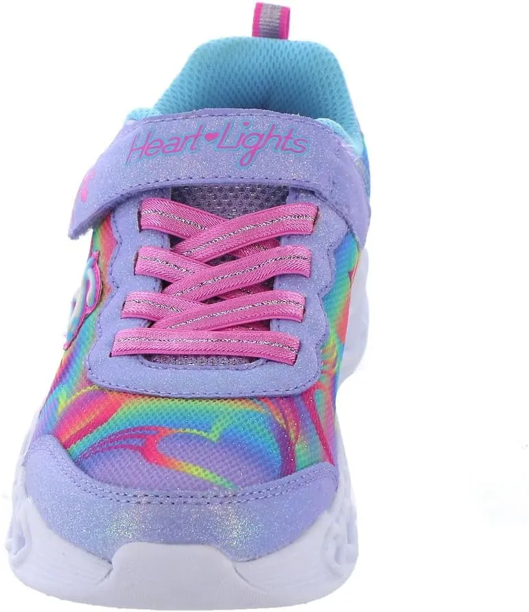 Skechers Girls' Infinite Heart Lights Sneaker