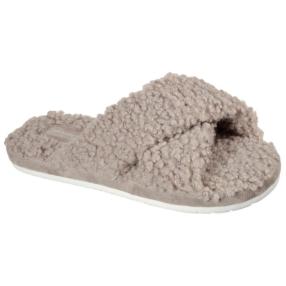Skechers Womens Slippers Vegan Memory Foam Cozy Slide 167236