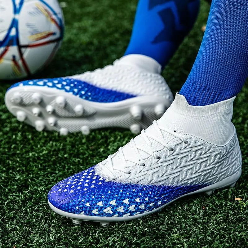 Soccer Cleats for Mens Womens Indoor Soccer Shoes Unisex Baseball Turf Shoes Youth Rugby Shoes Adult AG FG TF Football Boots Wide Training Sneaker