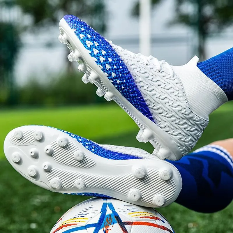 Soccer Cleats for Mens Womens Indoor Soccer Shoes Unisex Baseball Turf Shoes Youth Rugby Shoes Adult AG FG TF Football Boots Wide Training Sneaker