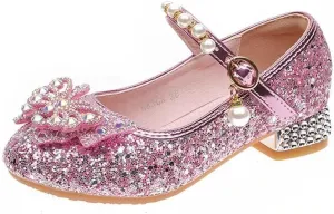 Stunner Girls Dress Shoes Heel Mary Jane Pumps Wedding Party Princess Shoes