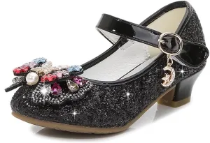 Stunner Girls Dress Shoes Heel Mary Jane Pumps Wedding Party Princess Shoes