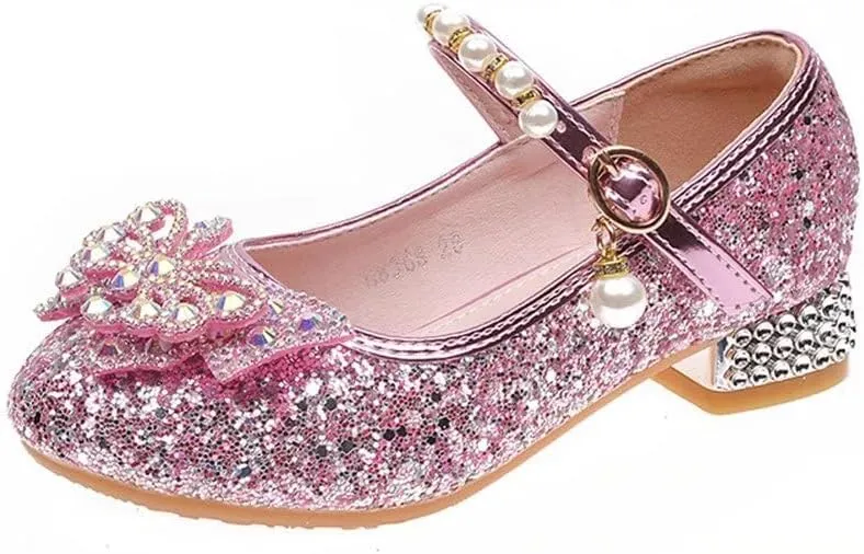 Stunner Girls Dress Shoes Heel Mary Jane Pumps Wedding Party Princess Shoes