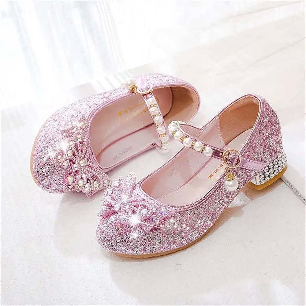 Stunner Girls Dress Shoes Heel Mary Jane Pumps Wedding Party Princess Shoes
