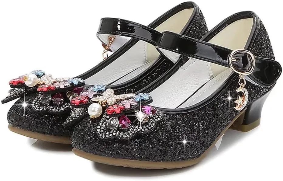 Stunner Girls Dress Shoes Heel Mary Jane Pumps Wedding Party Princess Shoes