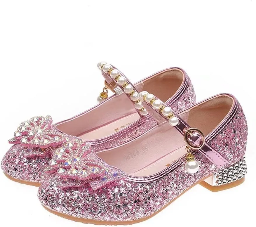 Stunner Girls Dress Shoes Heel Mary Jane Pumps Wedding Party Princess Shoes