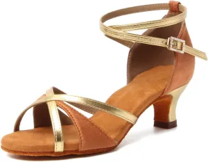 SWDZM Women's Ballroom Dance Shoes Comfortable Latin Salsa Professional Practice Dancing Shoes