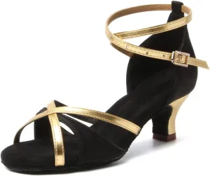 SWDZM Women's Ballroom Dance Shoes Comfortable Latin Salsa Professional Practice Dancing Shoes