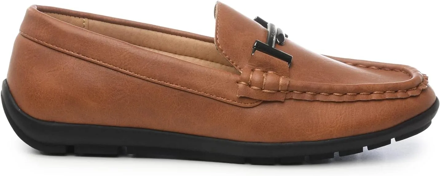 TAHARI Dale Boys Dress Loafer Shoe - Stylish, Comfortable, Easy Slip-on Style, Flexible Outsole, Versatile for Formal & Casual Occasions