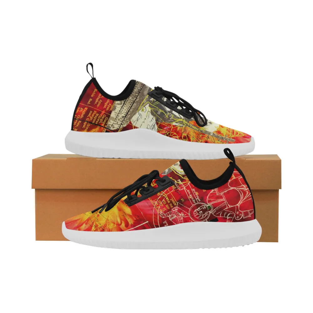 THE SITAR PLAYER  Ultra Light All Over Print Running Shoes for Women
