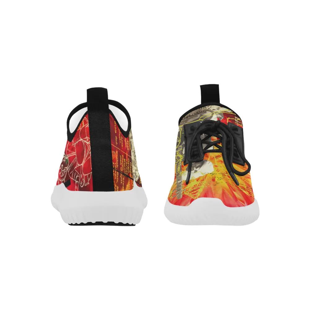 THE SITAR PLAYER  Ultra Light All Over Print Running Shoes for Women