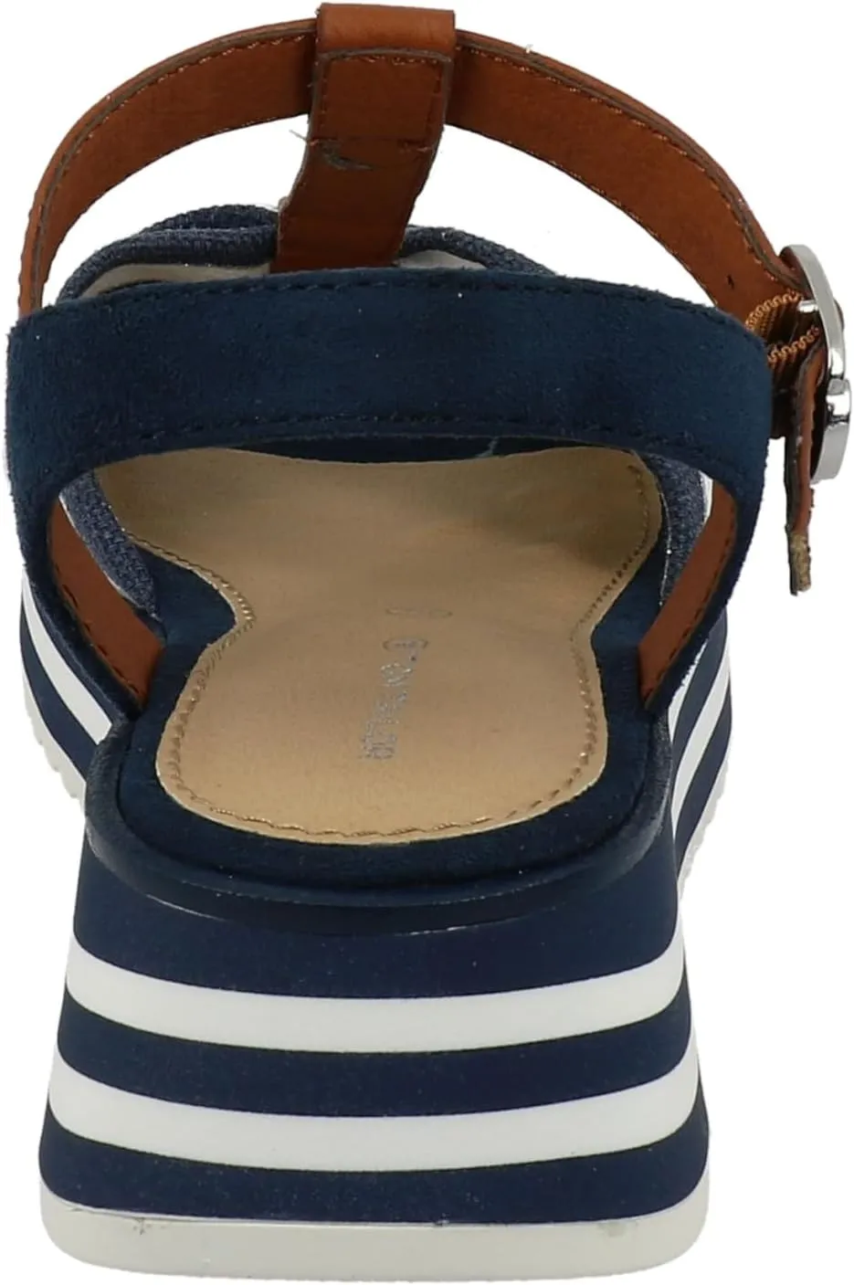 TOM TAILOR Women's T-Straps Wedge Sandal