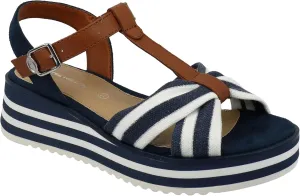 TOM TAILOR Women's T-Straps Wedge Sandal