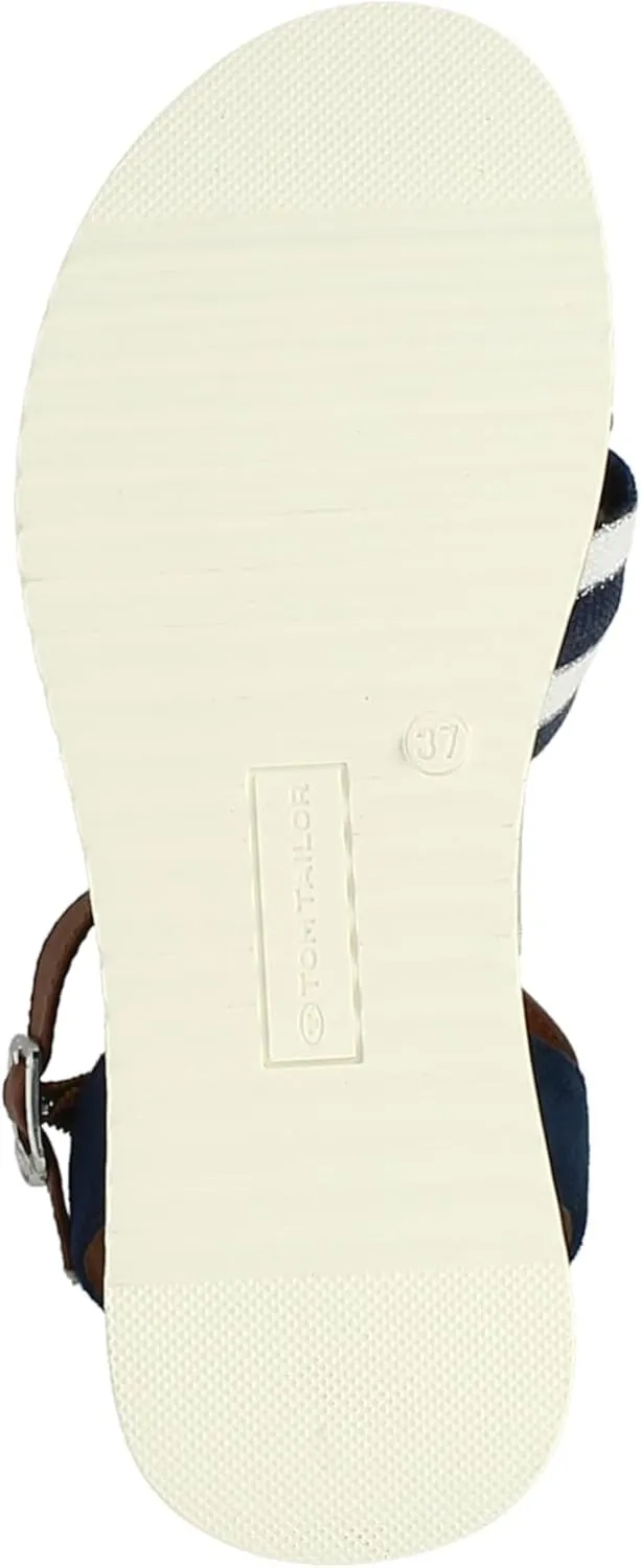 TOM TAILOR Women's T-Straps Wedge Sandal